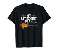Mi Plan de jubilación Guitarrista Guitarrista Músico Rock Camiseta