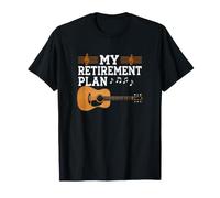 Mi Plan de jubilación Guitarrista Guitarrista Músico Rock Camiseta