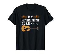 Mi Plan de jubilación Guitarrista Guitarrista Músico Rock Camiseta