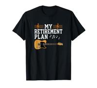 Mi Plan de jubilación Guitarrista Guitarrista Músico Rock Camiseta