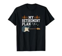 Mi Plan de jubilación Guitarrista Guitarrista Músico Rock Camiseta