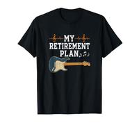 Mi Plan de jubilación Guitarrista Guitarrista Músico Rock Camiseta