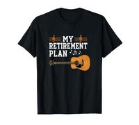 Mi Plan de jubilación Guitarrista Guitarrista Músico Rock Camiseta