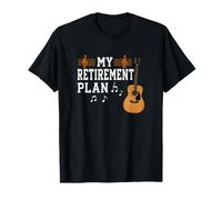 Mi Plan de jubilación Guitarrista Guitarrista Músico Rock Camiseta