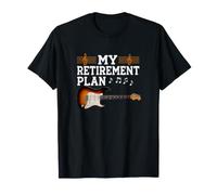 Mi Plan de jubilación Guitarrista Guitarrista Músico Rock Camiseta