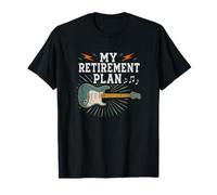 Mi Plan de jubilación Guitarrista Guitarrista Músico Rock Camiseta