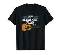 Mi Plan de jubilación Guitarrista Guitarrista Músico Rock Camiseta