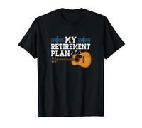 Mi Plan de jubilación Guitarrista Guitarrista Músico Rock Camiseta
