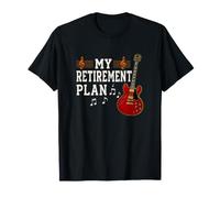 Mi Plan de jubilación Guitarrista Guitarrista Músico Rock Jam Camiseta