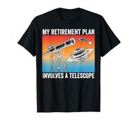 Mi Plan de jubilación implica un telescopio Divertido Vintage Camiseta