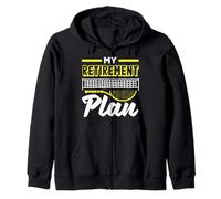 Mi Plan de jubilación Pasión por el Jugador de Tenis Sudadera con Capucha
