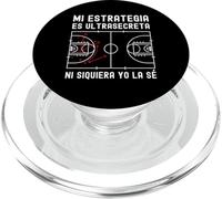 Mi Plan de Juego es Ultra Secreto Entrenador de Baloncesto PopSockets PopGrip para MagSafe