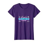 Mi Plan Es Gaming Y Dormir | Frase Gamer para Videojugadores Camiseta, Mujer, Morado, M