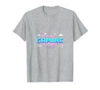 Mi Plan es Jugar Videojuegos y Dormir | Frase de Jugador Camiseta, Hombre, Gris Jaspeado, XL