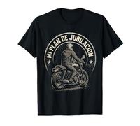 Mi Plan Jubilación Moto Motero Regalo Pensionista Biker Camiseta