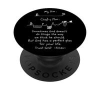 Mi Plan vs Plan de Dios PopSockets PopGrip Adhesivo