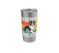Mi porción es casi tan buena como buscan mis perros Vaso térmico de acero inoxidable de doble pared