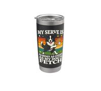 Mi porción es casi tan buena como buscan mis perros Vaso térmico de acero inoxidable de doble pared