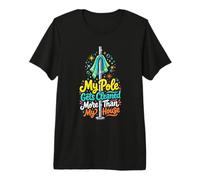 Mi Poste se Limpia más Divertido Pole Dance Camiseta Premium