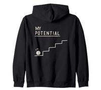 Mi potencial Motivación Graciosa Humor Perezoso Sarcasmo Sudadera con Capucha