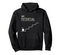 Mi potencial Motivación Graciosa Humor Perezoso Sarcasmo Sudadera con Capucha
