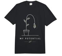 Mi potencial Planta en Maceta de Flores marchitas sarcástica Comfort Colors Adult Heavyweight T-Shirt