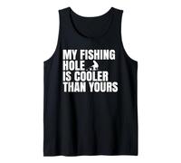 Mi pozo de pesca es más fresco que el tuyo Divertida pesca en hielo Camiseta sin Mangas