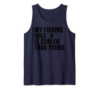 Mi pozo de pesca es más fresco que el tuyo Divertida pesca en hielo Camiseta sin Mangas