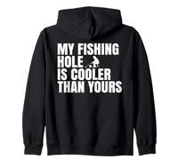 Mi pozo de pesca es más fresco que el tuyo Divertida pesca en hielo Sudadera con Capucha