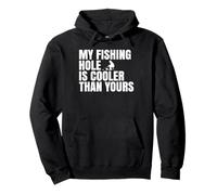 Mi pozo de pesca es más fresco que el tuyo Divertida pesca en hielo Sudadera con Capucha