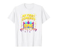 Mi Primer Concierto fue Epic Kids Music Festival Memory Camiseta, Hombre, Blanco, M