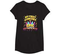Mi Primer Concierto fue Epic Kids Music Festival Memory Camiseta, Niñas, Negro, Pequeña