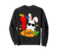 Mi Primer Conejo de Pascua Cristiano Regalo del día de Pascua para niño e Hijo Sudadera