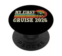 Mi Primer Crucero 2026 Vacaciones Familiares Crucero Viaje en Barco PopSockets PopGrip Adhesivo