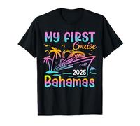 Mi primer crucero Bahamas 2025 Beach Travel Vacation Ship Trip Camiseta