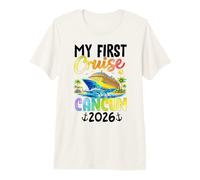 Mi Primer Crucero Cancún 2026 Camiseta Premium