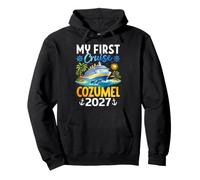 Mi Primer Crucero Cozumel 2027 Vacaciones en Crucero en México Sudadera con Capucha