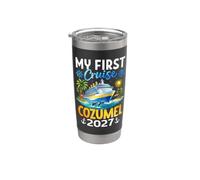 Mi primer crucero Cozumel 2027 Vacaciones en crucero en México Vaso térmico de acero inoxidable de doble pared