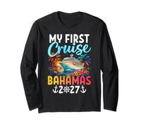 Mi Primer Crucero en Bahamas 2027 Viaje en Crucero por Primera Vez Manga Larga