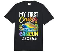Mi Primer Crucero en Cancún 2026 Viaje de Vacaciones Comfort Colors Adult Heavyweight T-Shirt