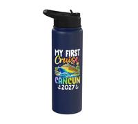 Mi primer crucero en Cancún 2027 Viaje de vacaciones Stainless Steel Insulated Water Bottle