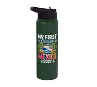 Mi primer crucero México 2027 Vacaciones Viajes Crucero Memoria Stainless Steel Insulated Water Bottle