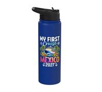 Mi primer crucero México 2027 Vacaciones Viajes Crucero Memoria Stainless Steel Insulated Water Bottle