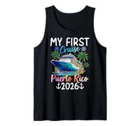 Mi Primer Crucero Puerto Rico 2026 Camiseta sin Mangas