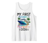 Mi Primer Crucero Puerto Rico 2026 Vacaciones Camiseta sin Mangas