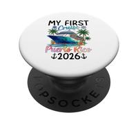 Mi Primer Crucero Puerto Rico 2026 Vacaciones PopSockets PopGrip Adhesivo