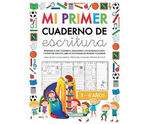 Mi primer cuaderno de escritura: Aprender a leer y escribir el abecedario y los números es fácil y divertido con este libro de actividades de repasar ... Mayúsculas y Minúsculas | Números del 1 al 20