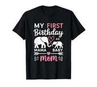 Mi primer cumpleaños como mamá elefante amor Camiseta