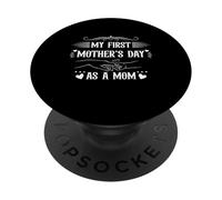 Mi Primer cumpleaños como mamá Primer día de la Madre PopSockets PopGrip Adhesivo