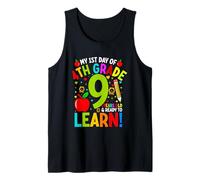 Mi primer día de cuarto grado Nueve años Aprender Camiseta sin Mangas